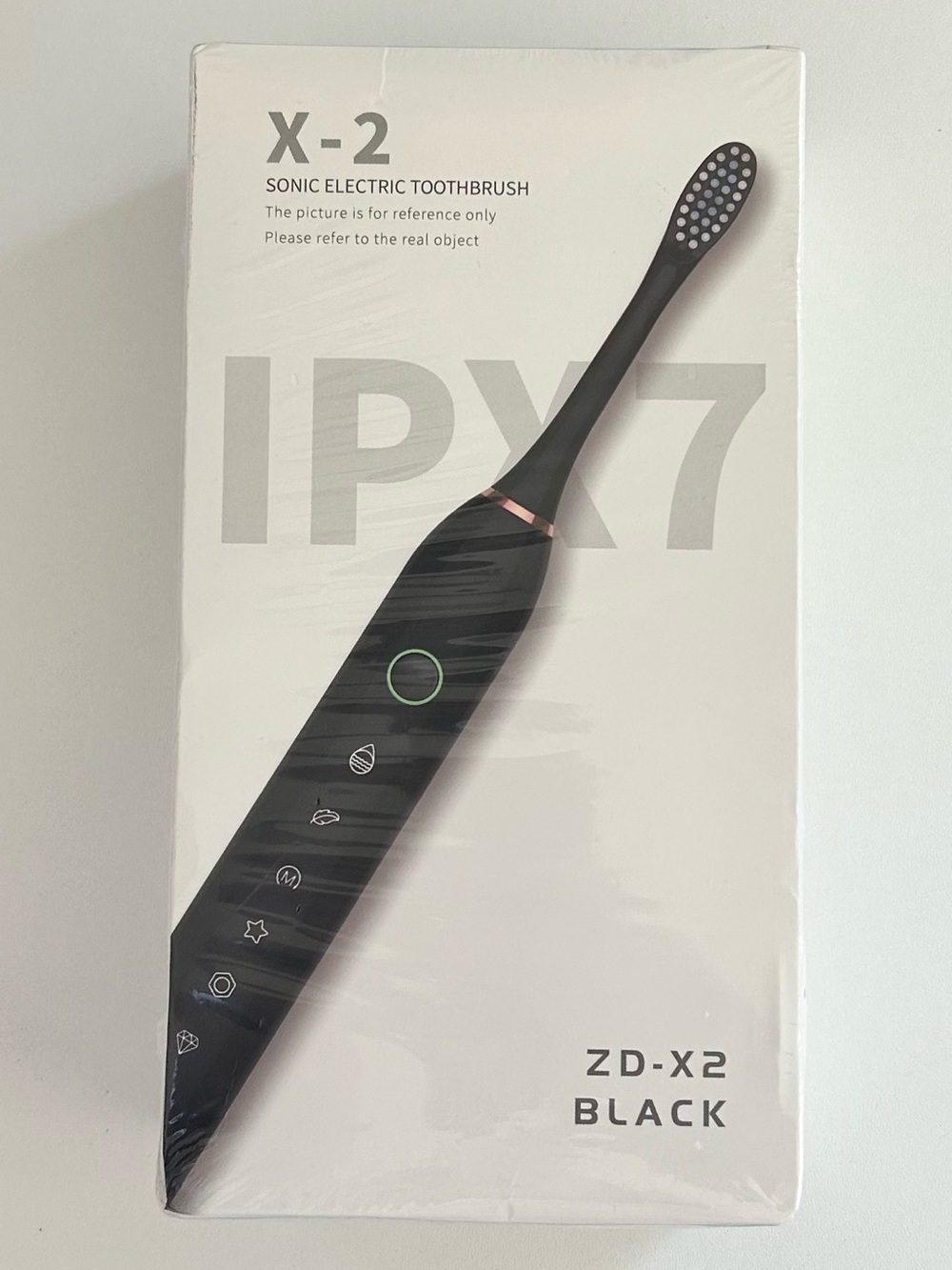 Brand New ~ X-2 Sonic Electric Toothbrush in Black